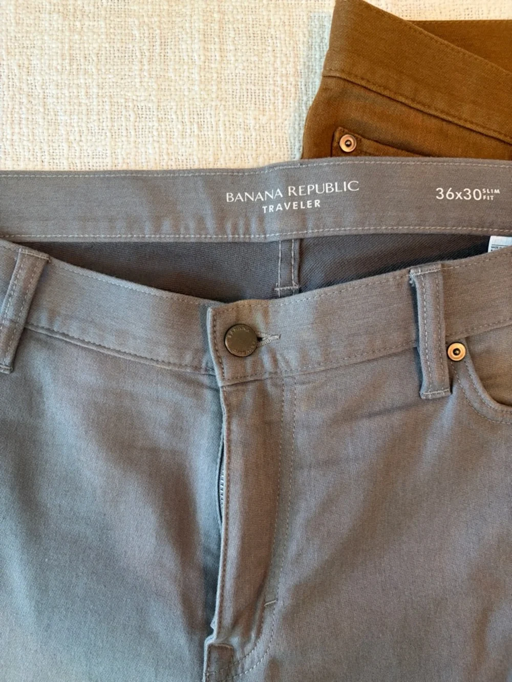 Mixed Men's Pants in Brown, Olive, and Gray